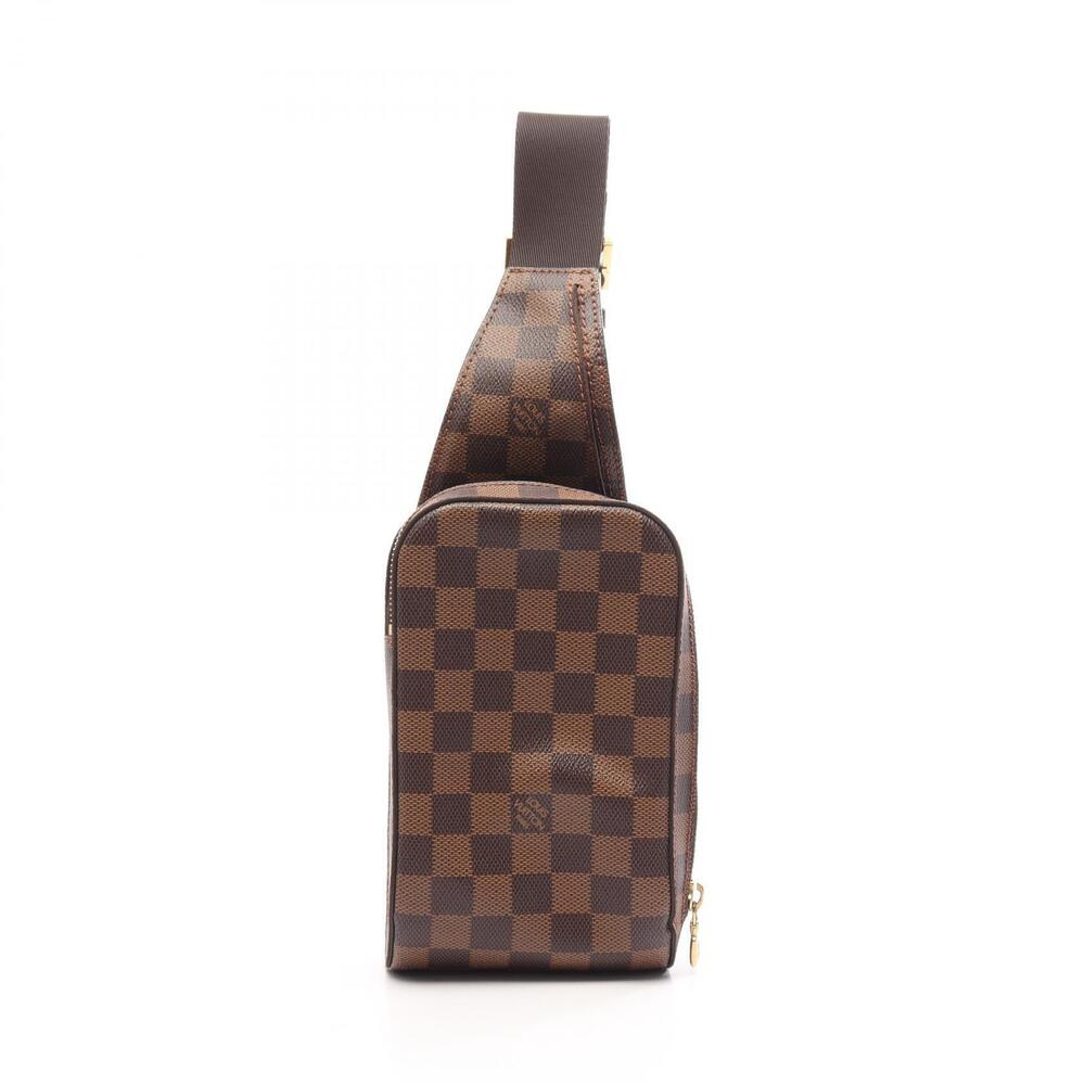 Louis Vuitton Geronimos Damier Waist Bag Body Canvas Ebene Brown